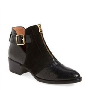 Hispanitas booties with gold detailing